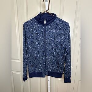 Women's‎ Blue Patterned Jacket